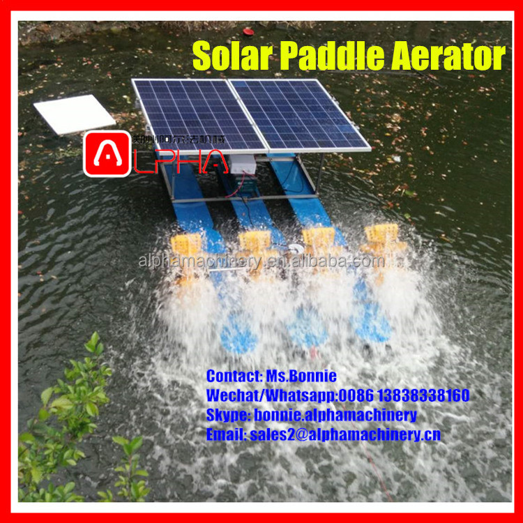 Hot-selling solar panel system floating paddle wheel aerator made in China