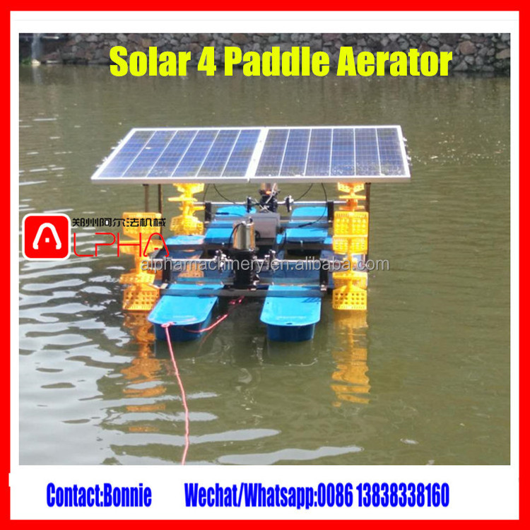 Hot-selling solar panel system floating paddle wheel aerator made in China