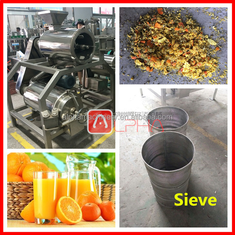 Double Channel Automatic Mango Pulper Orange Peeler Juice Machine