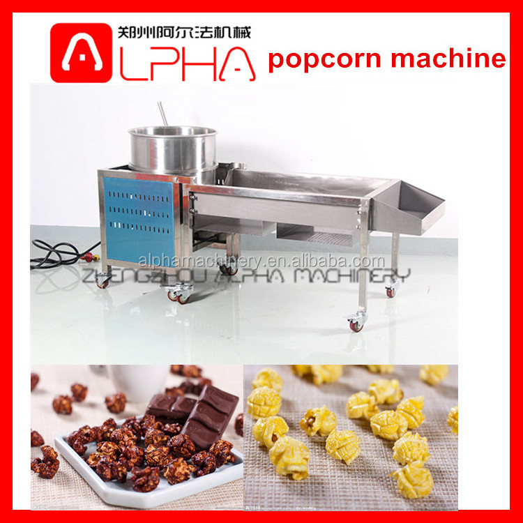 Industrial caramel coating popcorn making machine