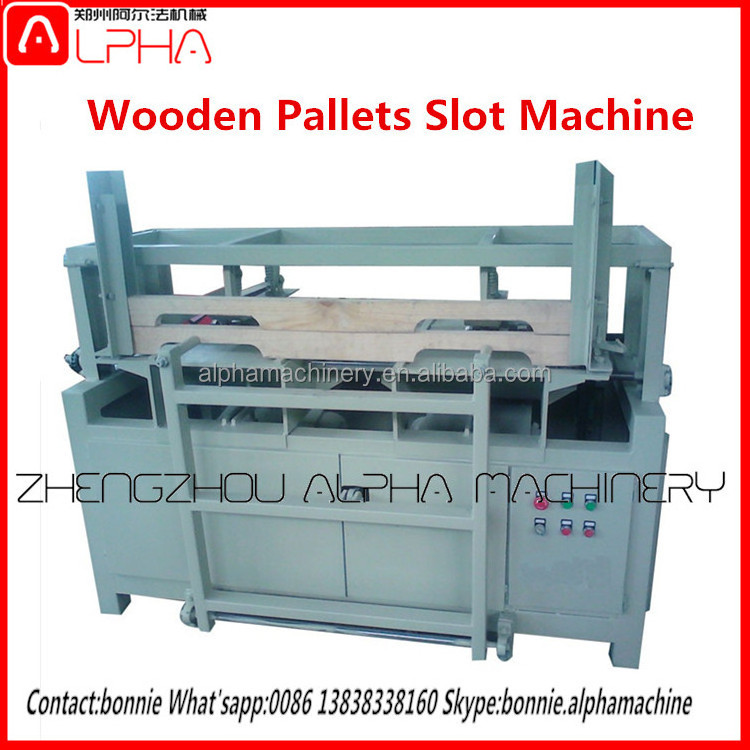 industrial pallet cutting machine/wood pallet groove stringers notcher/wood notching