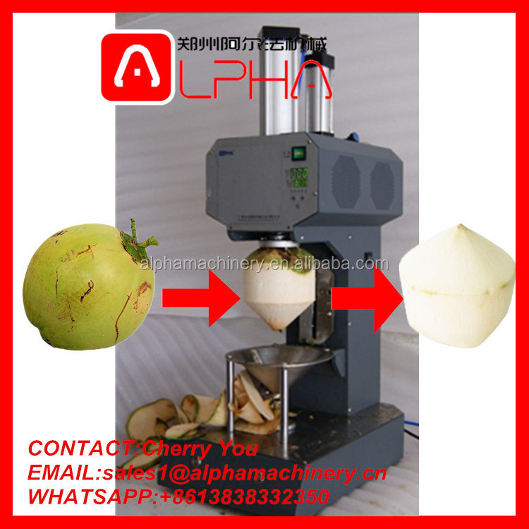 High speed young coconut peeler machine/coconut trimming machine/ coconut husk remover