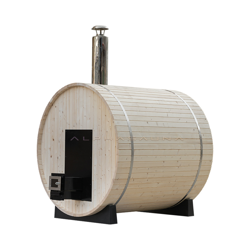 Personal Finnish Outdoor Red Barrel Sauna Room Indoor Wood Burner For Sale