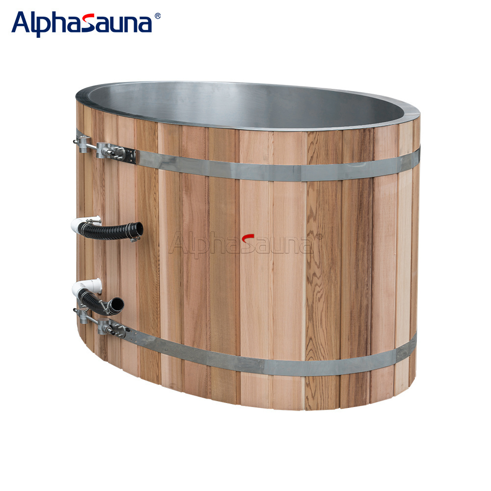 Stainless Steel Liner Recovery Pod Portable Cold Plunge Ice Bath Modern With Cover