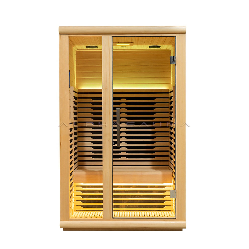 Luxury Portable Infrared Sauna Room 2 Person Wooden Portable Infrared Sauna Pods For Sale