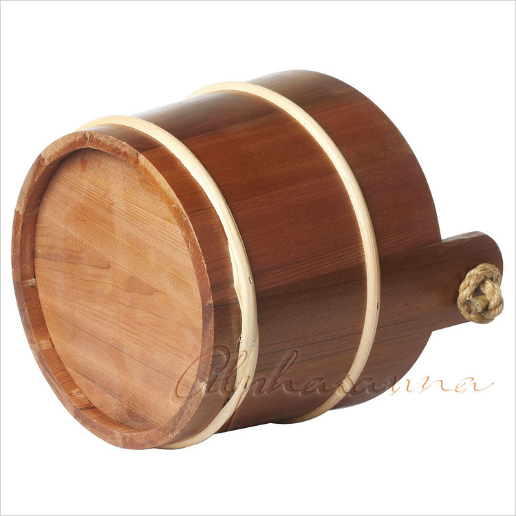 Dynamic Sauna Accessories Wholesaler Solid Cedar Wood Sauna bucket 5L  Set