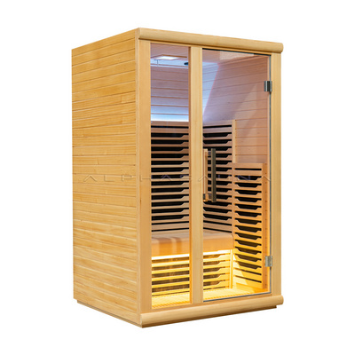 Luxury Portable Infrared Sauna Room 2 Person Wooden Portable Infrared Sauna Pods For Sale