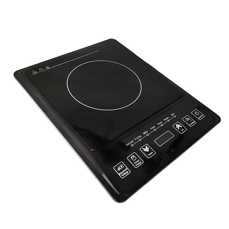 220v induction cooker price mini electric ih touch screen high power black crystal single burner stove japan