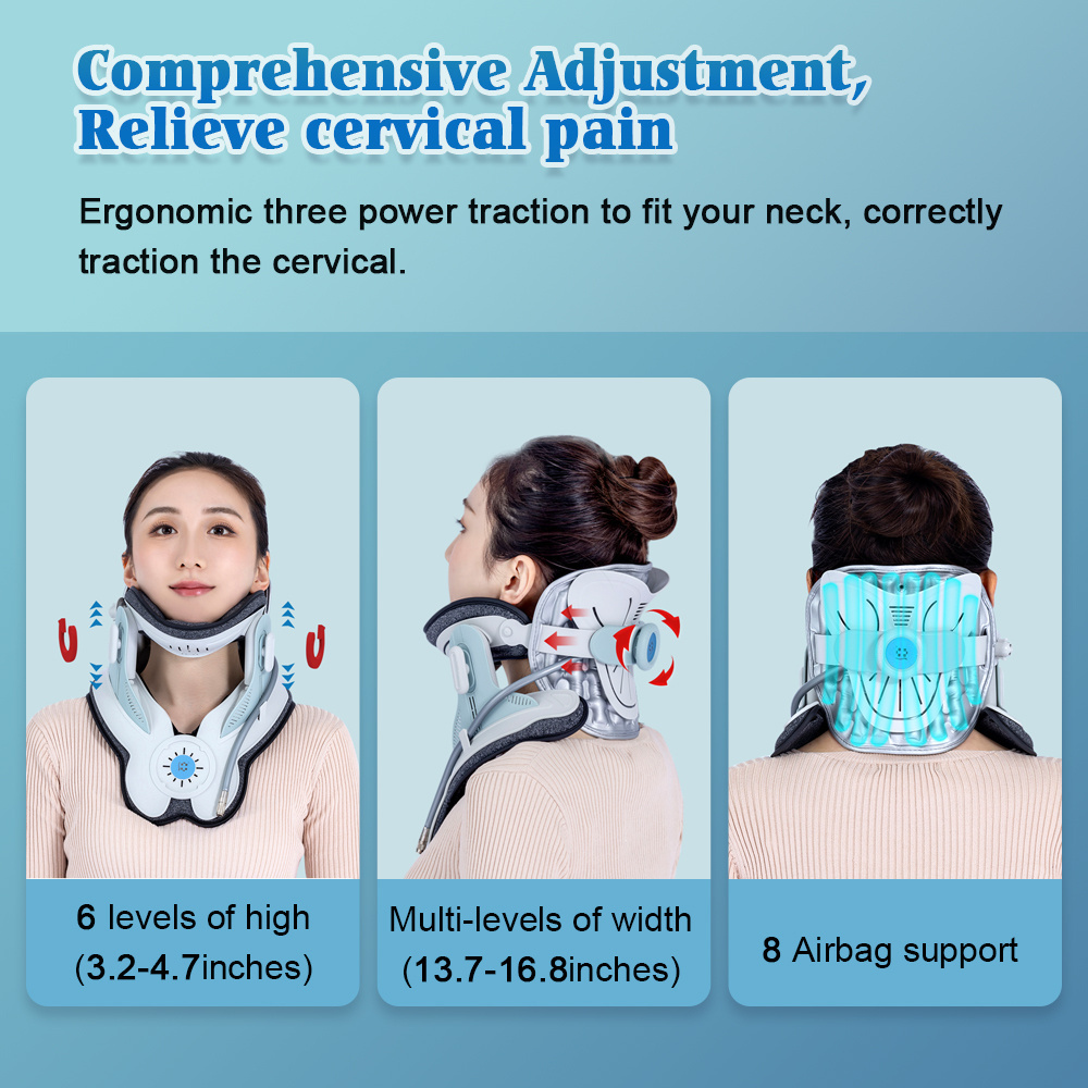 CE ISO Certified Home Health Care Products Electric Pump Cervical Neck Traction Device for Neck Pain