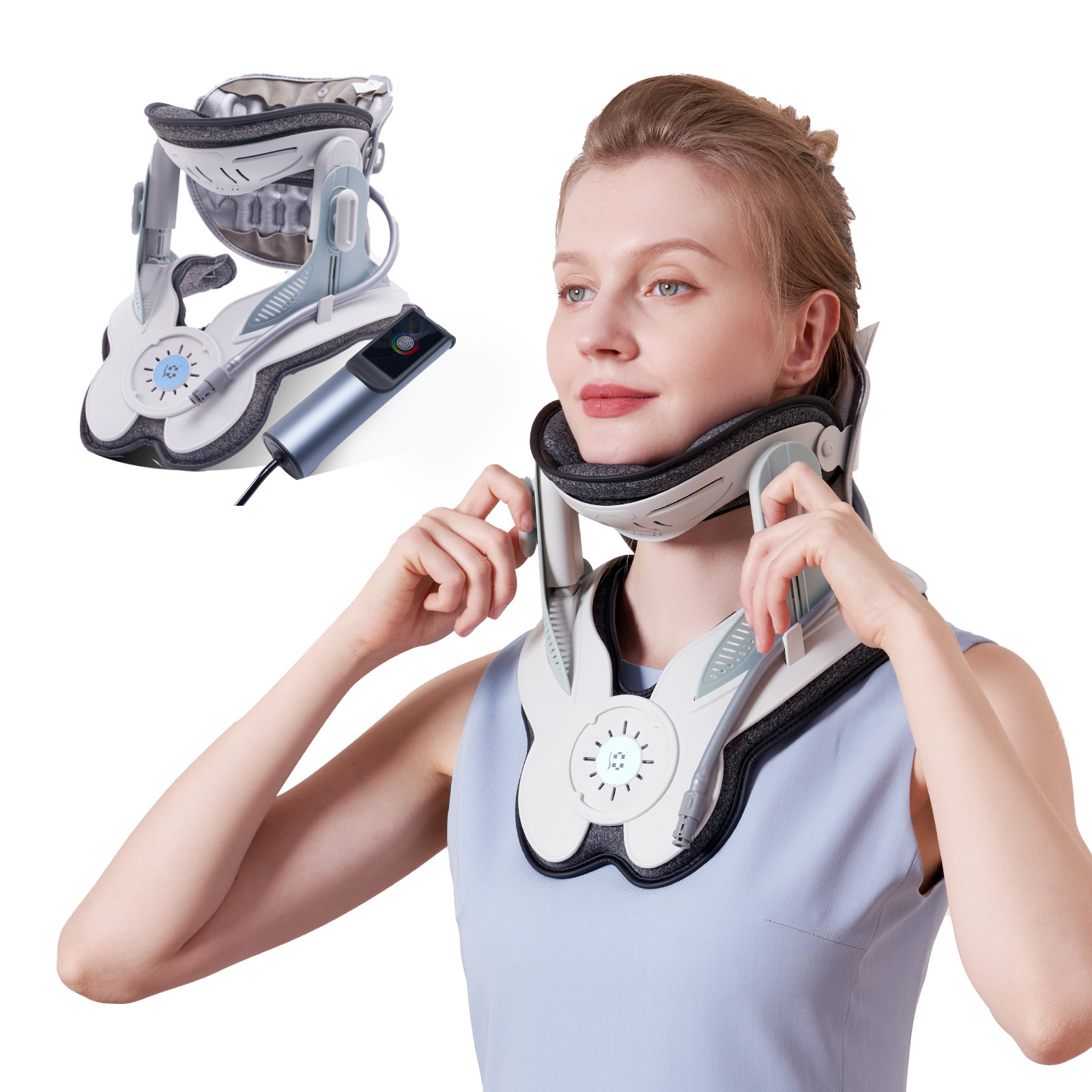 CE ISO Certified Home Health Care Products Electric Pump Cervical Neck Traction Device for Neck Pain