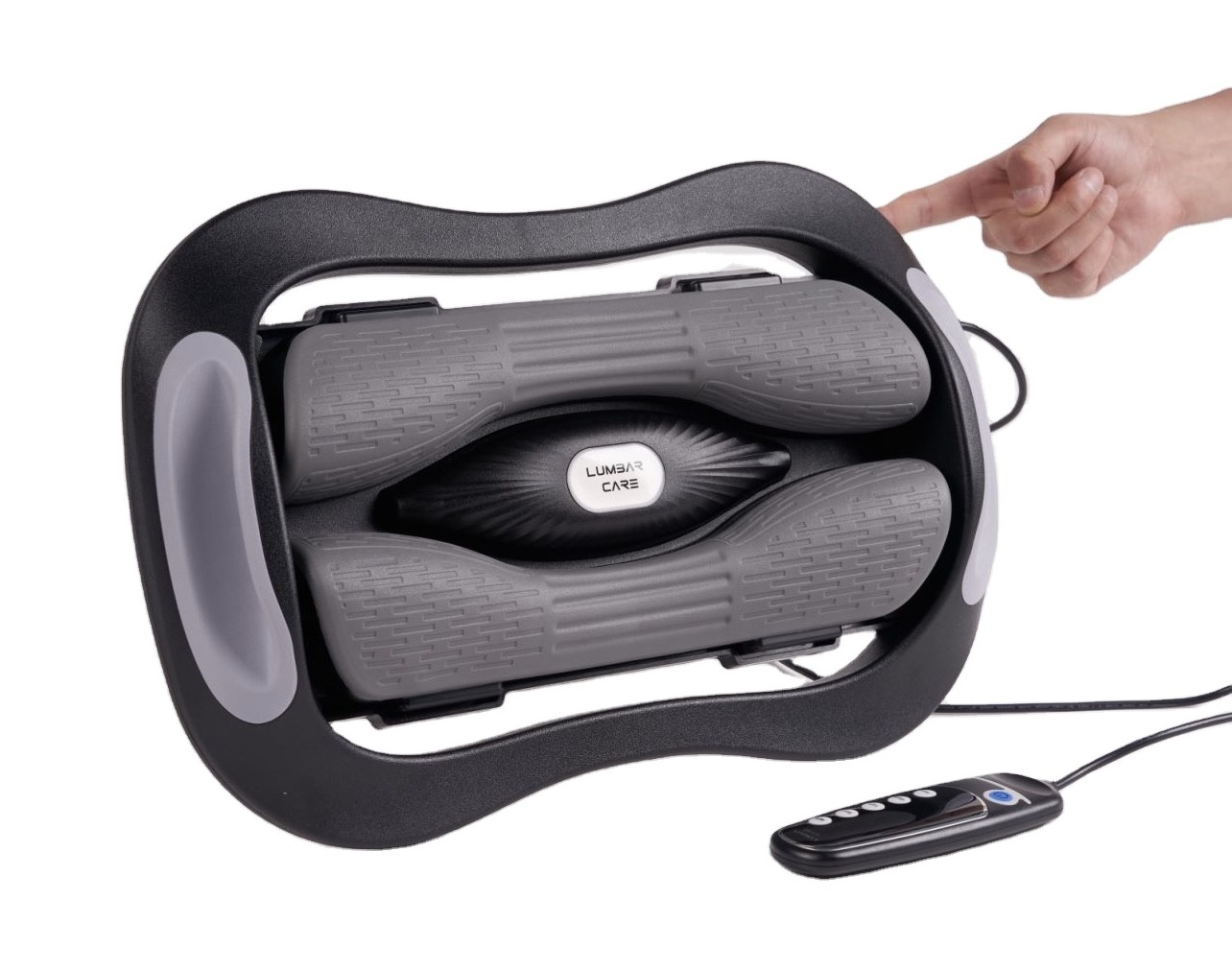 Alphay 2023 Lower Back Stretcher Physical Therapy Equipment Back Pain Relief Heating Pillow Dynamic Lumbar Traction Machine