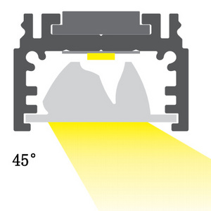 Narrow Beam Led Lens Extrusion Lamp Shades For Led Light Cover