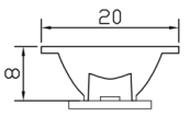 Narrow Beam Led Lens Extrusion Lamp Shades For Led Light Cover