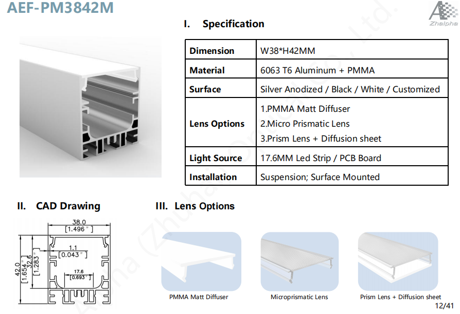 Architectural Led Aluminum Profile Led Linear Profile Led Channel Profile For Led Linear Light Fixtures