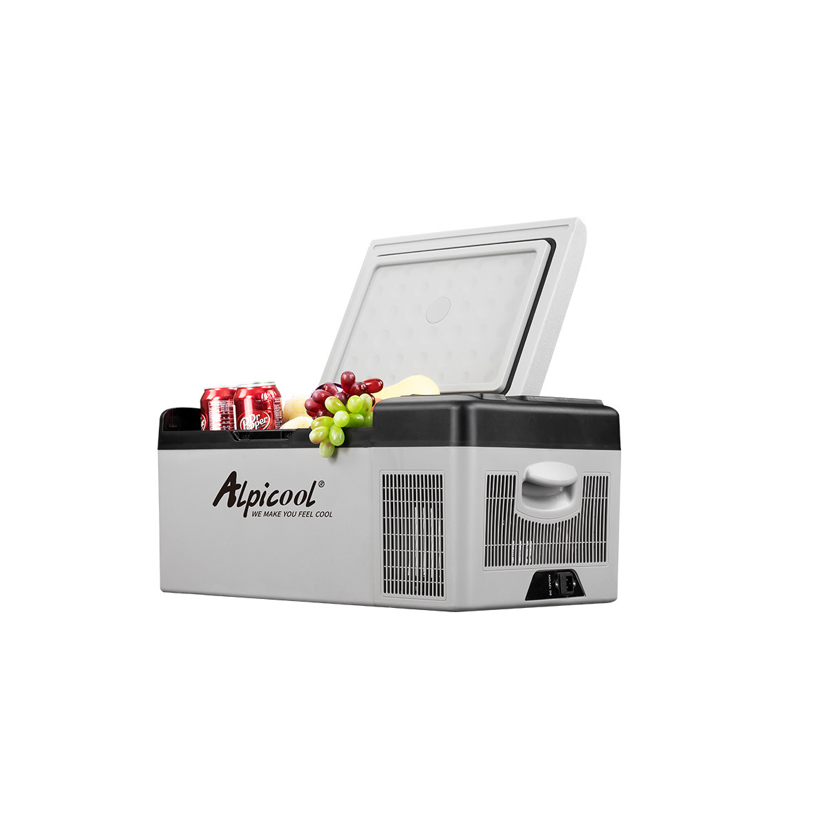 Alpicool EC15 Mini Durable Car Fridge Anti-Vibration 12V Campervan Portable Refrirator with Battery Freezer Cooling Mode