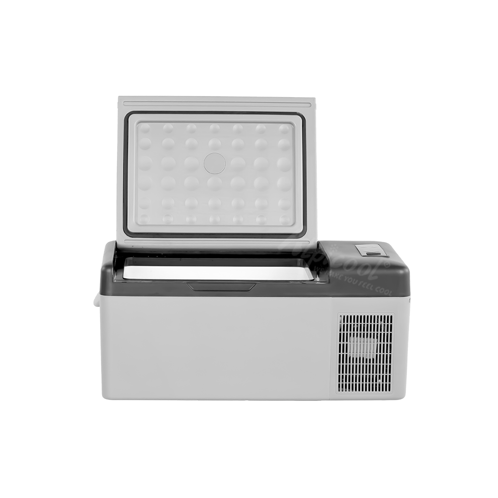 C15 Mini 12V Detachable Door Car Freezer Home Outdoor Dual Use Fridge Frosted Surface Refrigerator Portable Truck Cooler