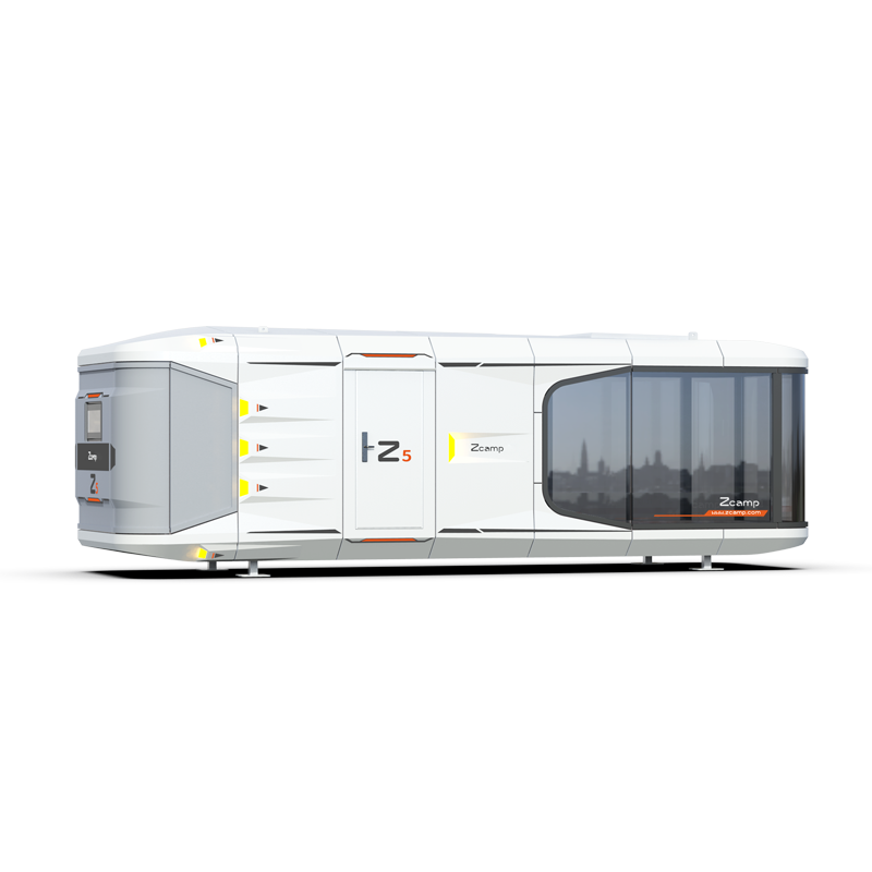 Zcamp Z7 luxury prefab houses light steel prefabricated modular mobile home glass design capsule house for outdoor