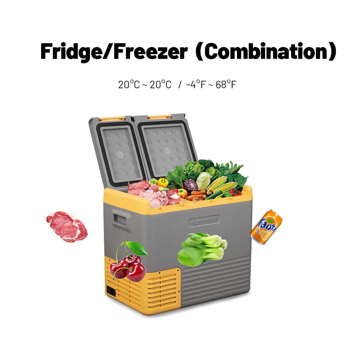 Alpicool CLD45 camping car freezer compressor 12v fridge freezer mini freezer fridge portable electric refrigerator for car