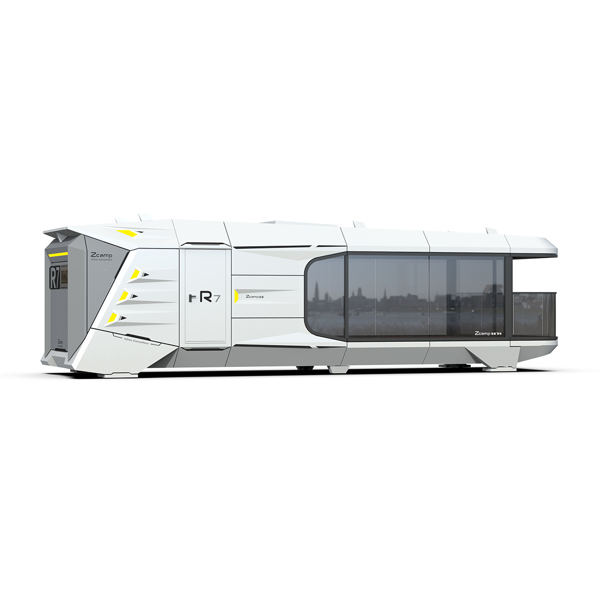 Zcamp R7 Luxury Modern Modular Container House Glass Mobile Prefabricated Home