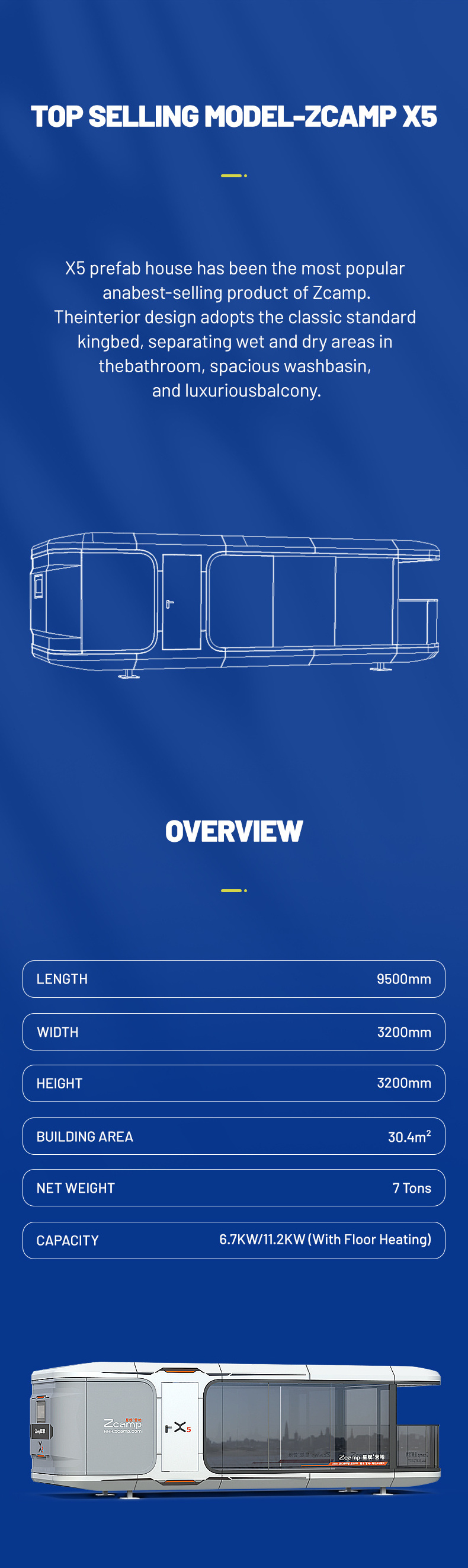 Alpicool X5 prefab modern container house mobile home with all customized appliances prefab beach house CHINA PREFAB capsule