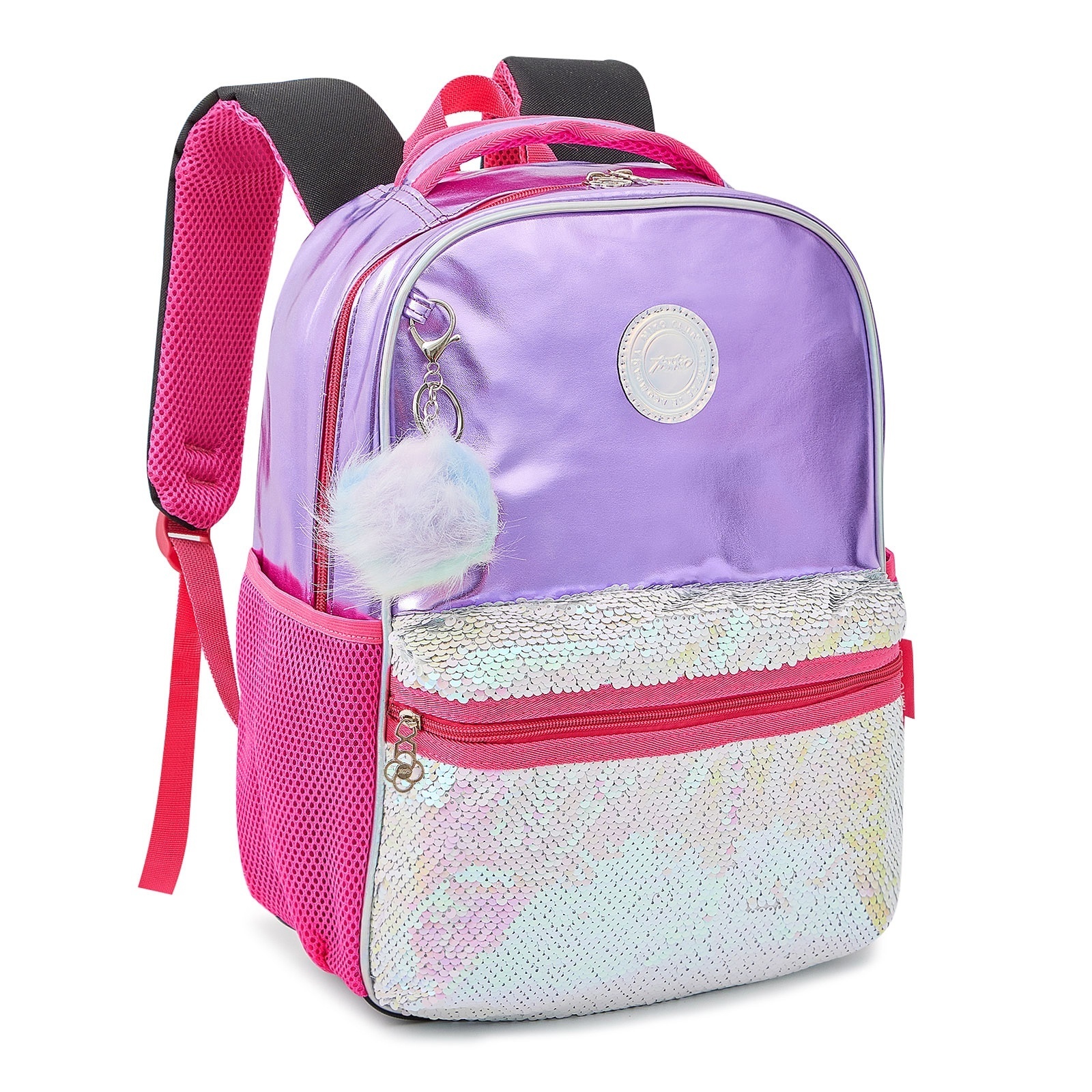 Street Fashion Juvenile Mochilas Ladies Women Girls School Mini Pink Glitter Hologram Sequins Bag Backpack