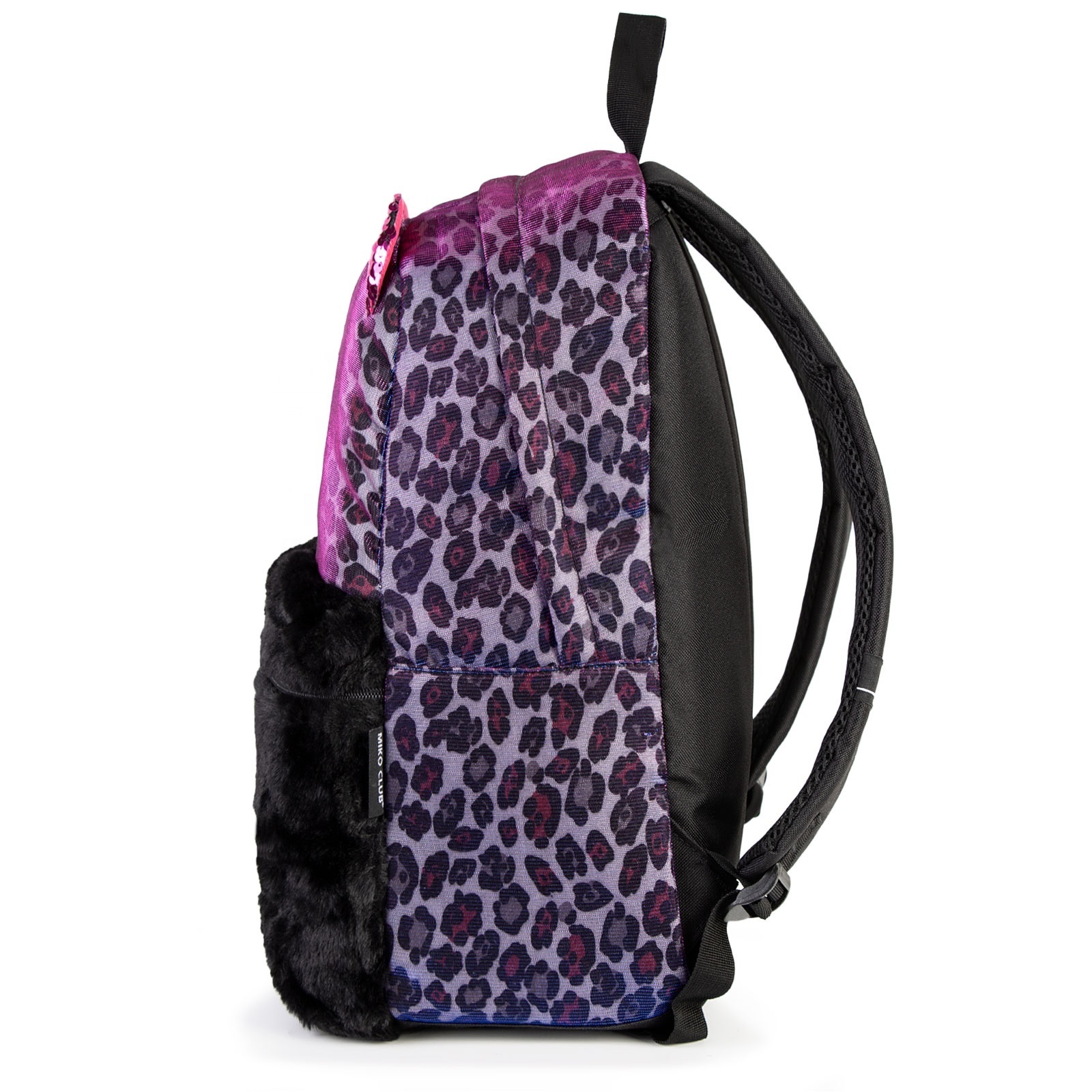 Cartabl Scolair OEM Fashionable Leopard Print Cat Cute Plush Girls Backpack Kids School Bags for Children