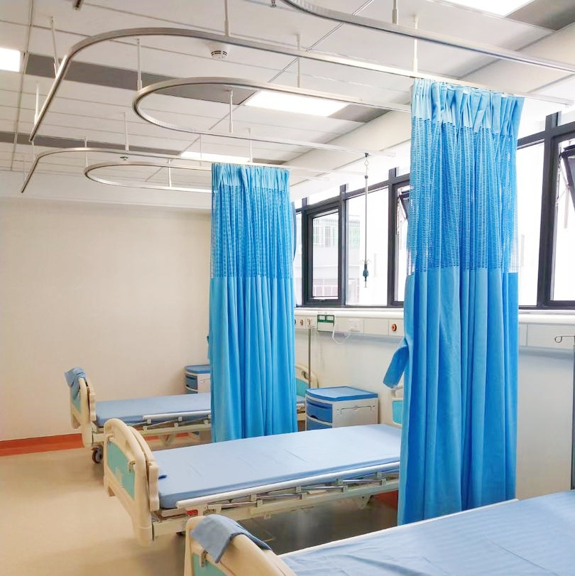 High quality Medical Used Hospital Cubicle Curtains Fabric With Mesh