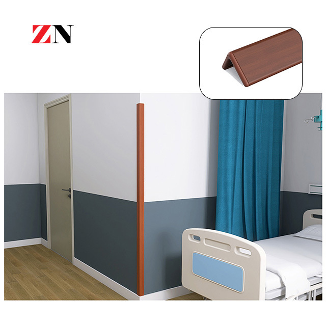 Angle Edge Corner Guard Corner Protector for Hospital Safety School Hotel Aluminum 90 Degree Plastic Modern Wall Protection PVC