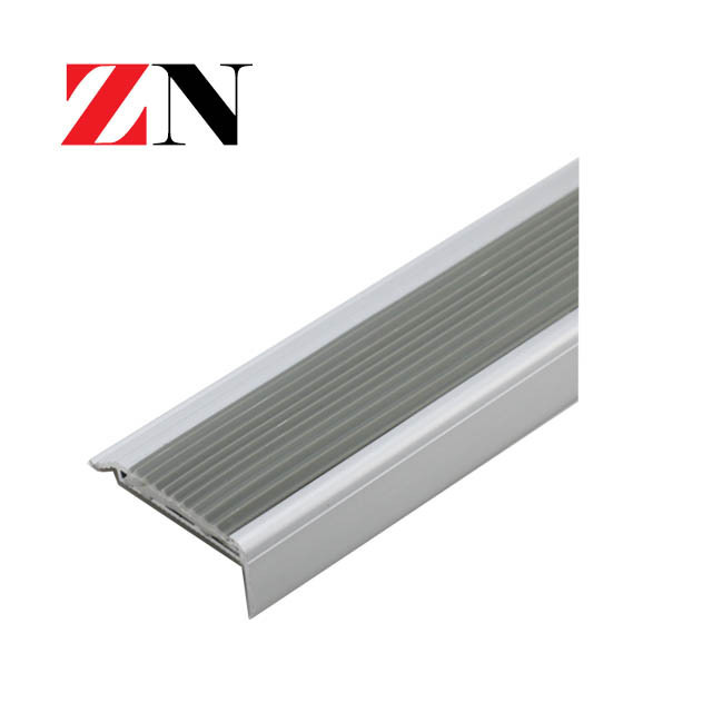 Rubber Stair Nosing Anodized Aluminum Floor Anti Slip Stair Nosing and anti-slip strip for Vinyl Floor