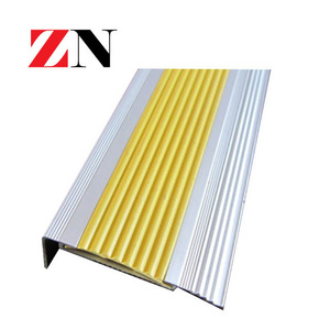 Rubber Stair Nosing Anodized Aluminum Floor Anti Slip Stair Nosing and anti-slip strip for Vinyl Floor