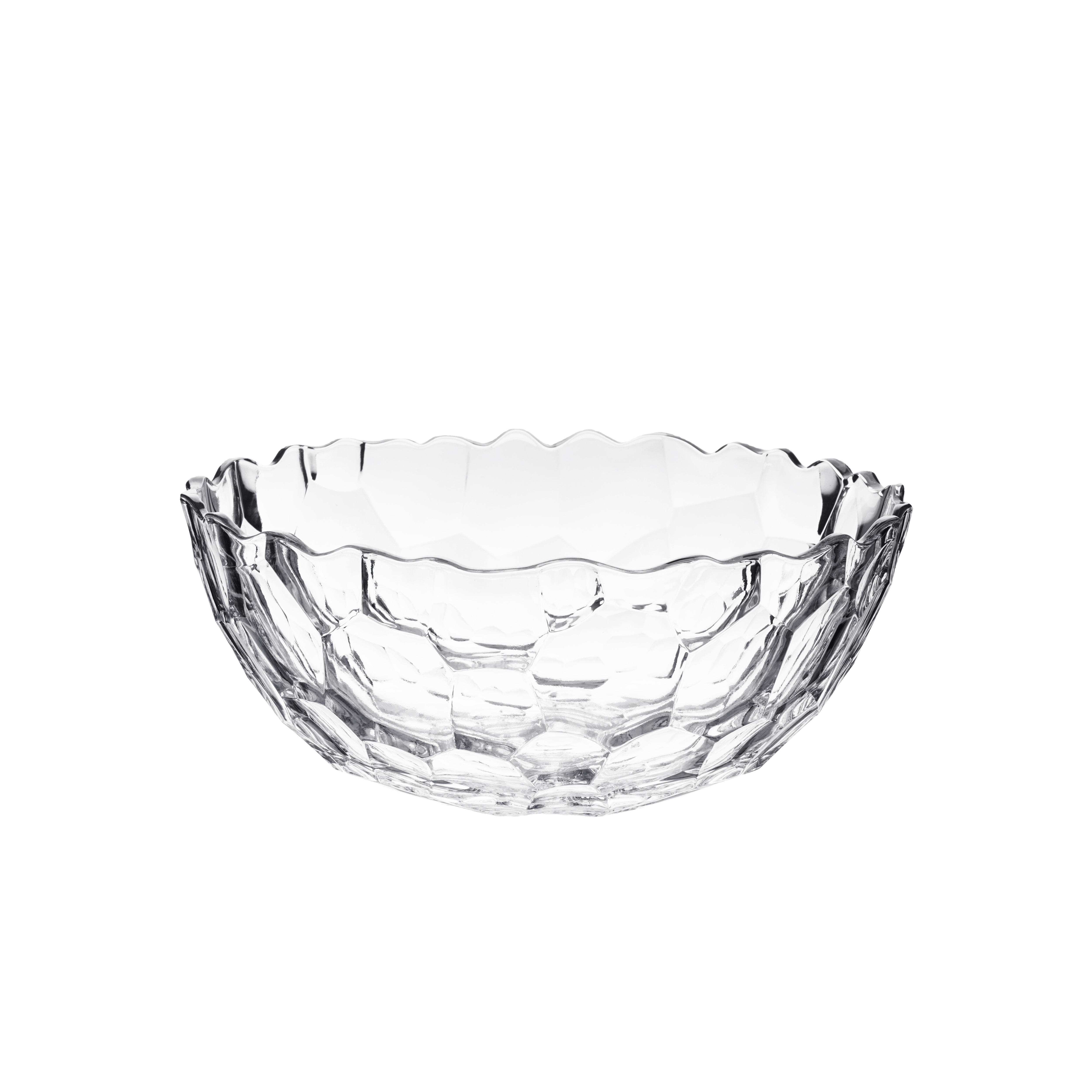 Alp Ocean Home Kitchen Party Glassware INS Style Glass Dessert Bowl Glass Cereal Clear Bowl Deep Snack Plate for Wedding Gift