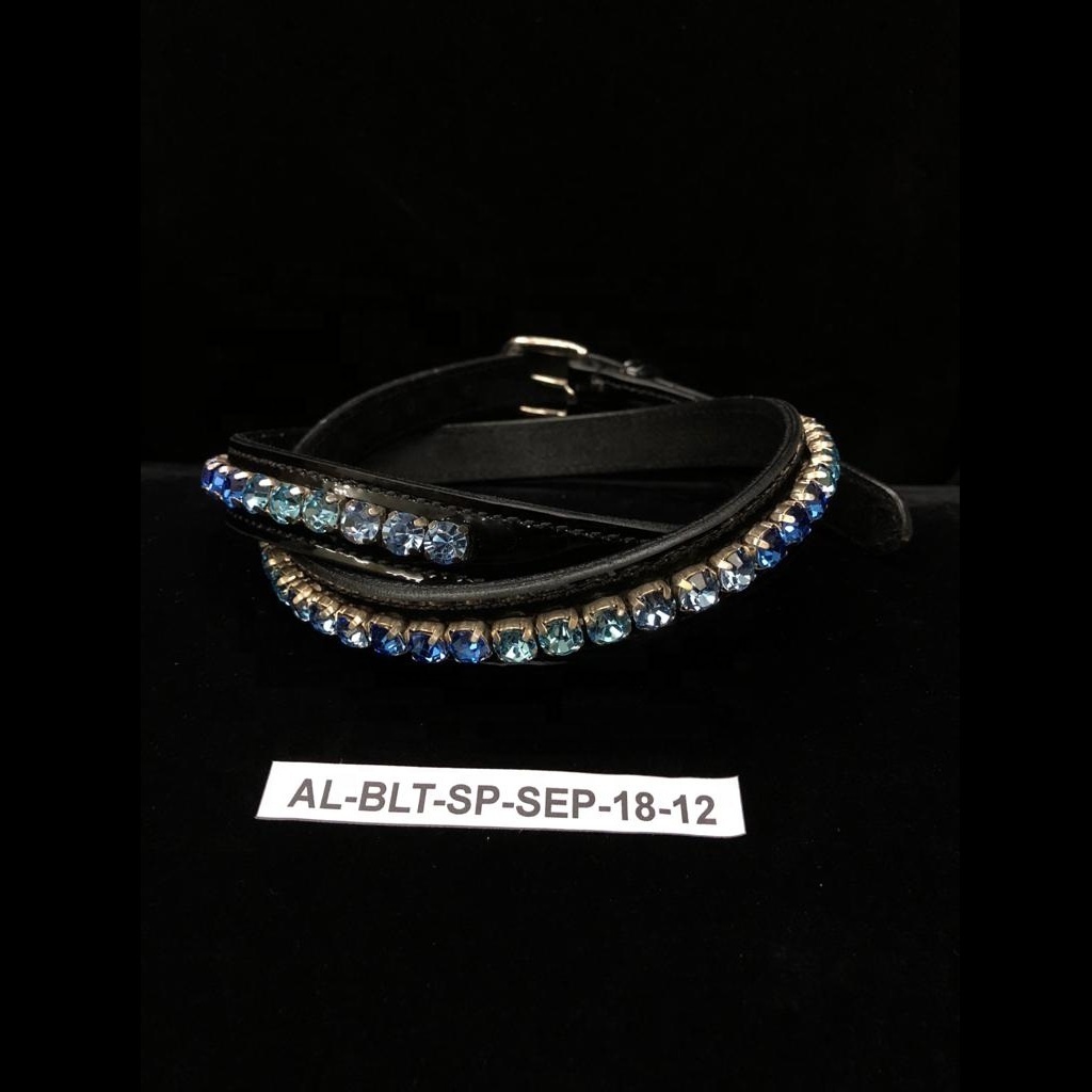 Hot Selling 2022 Unisex Rhinestone Crystal Studded Leather Belt / Genuine Leather Belts Buy From Indian Manufacturer