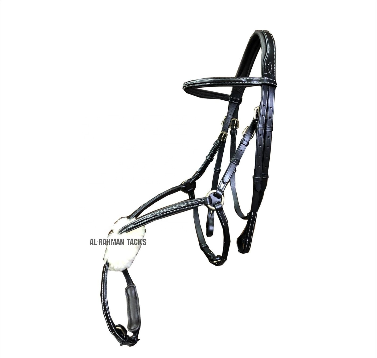 HORSE MAXICAN BRIDLE 100% REAL DD HIDE LEATHER FANCY STITCHED RAISED LEATHER SOFTY PADDED GRACKLE BRIDLE HORSE FIGURE 8 BRIDLE