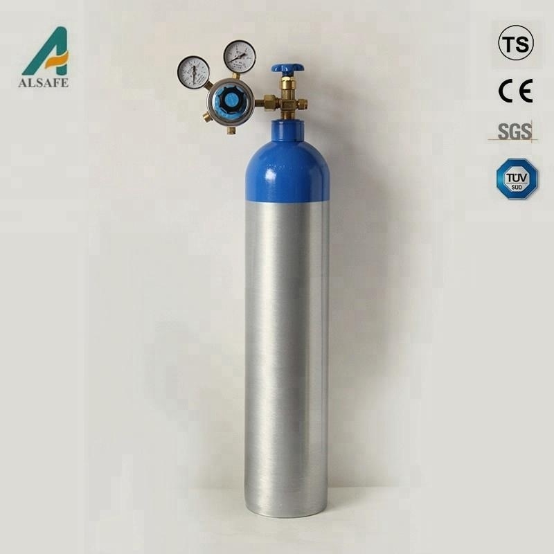 Factory price high quality aluminum alloy 48 cubic feet oxygen gas cylinder for hospital