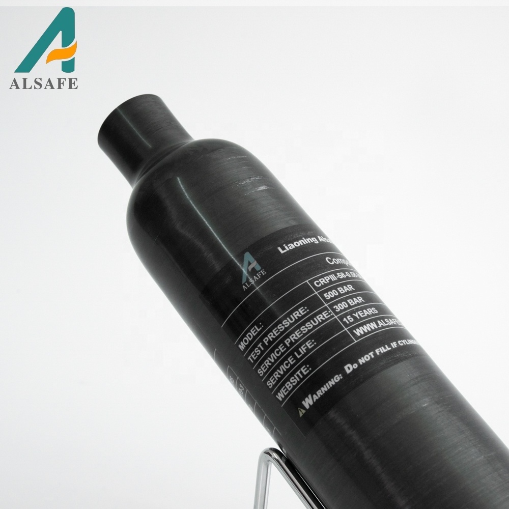 Alsafe 300bar/4500psi 500cc 220/300/350/360/380/450cc paintball pcp carbon fiber air tank bottle cylinder M18x1.5