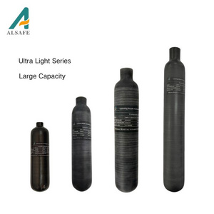 Alsafe 300bar/4500psi 500cc 220/300/350/360/380/450cc paintball pcp carbon fiber air tank bottle cylinder M18x1.5