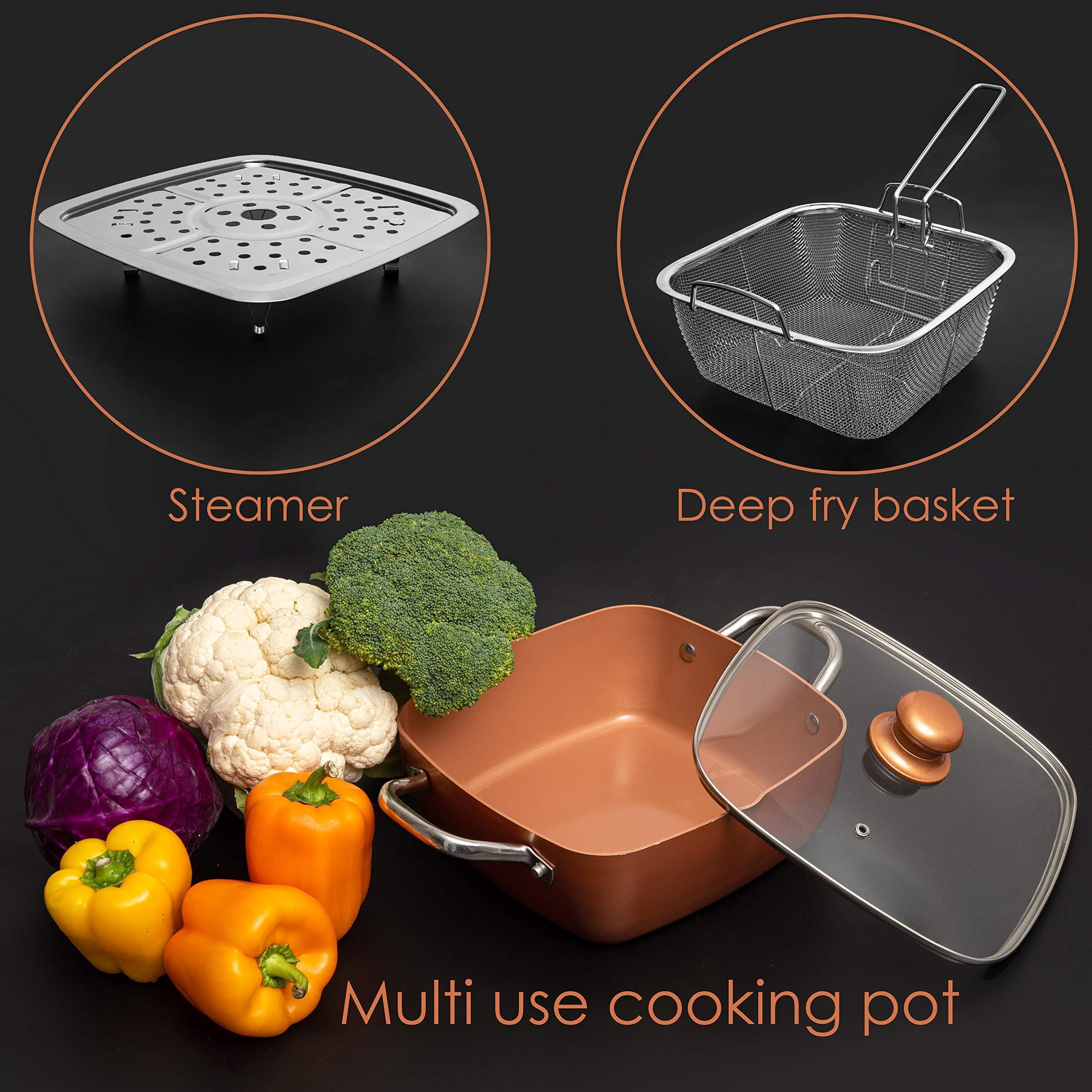 Hot Selling Aluminum Pots And Pans Non Stick Copper Induction Cookware Sets