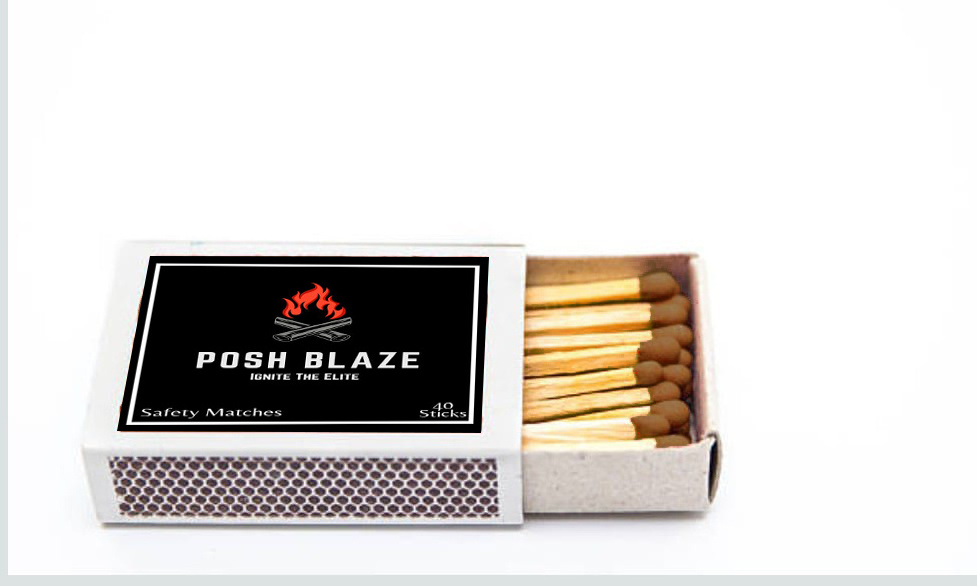 Posh Blaze Wooden Safety Matches From India