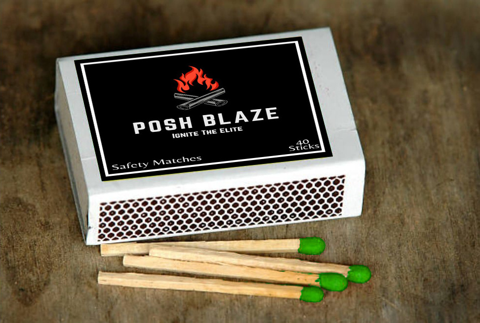 Best Quality Posh Blaze Safety Matches 4 Inch Splint Size Damp Proof Export Quality For El Salvador  Importers