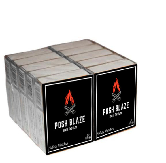 Best Quality Posh Blaze Safety Matches 4 Inch Splint Size Damp Proof Export Quality For El Salvador  Importers