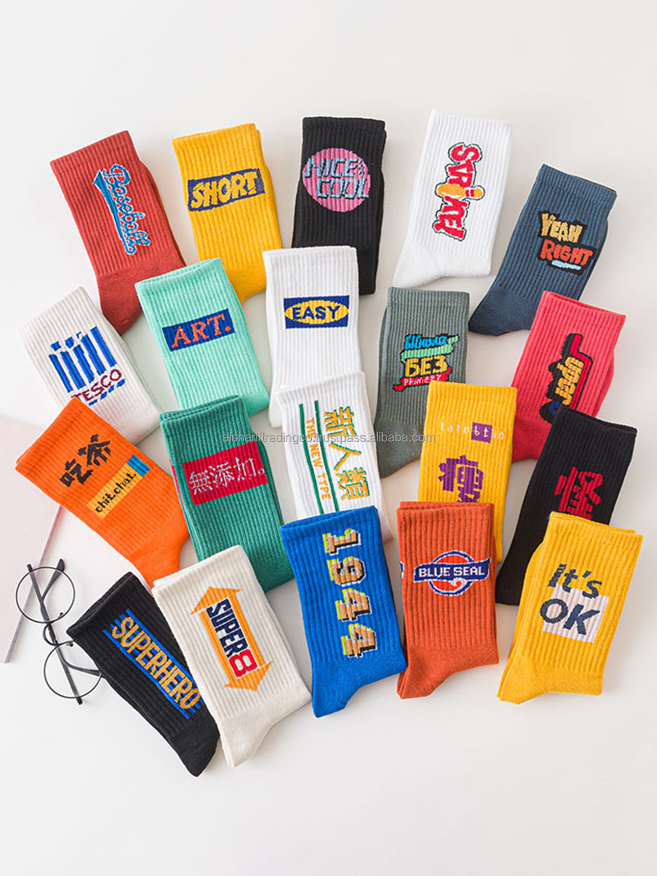 Men's Custom Logo Socks High Quality Comfortable Breathable Cotton Soccer Sports Compression Socks