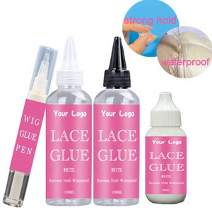 Strong Hold Hair Lace Wig Waterproof Adhesive Glue Lace Frontal Hair Extension Liquid Glue ghost bond adhesive toupee glue 150ML