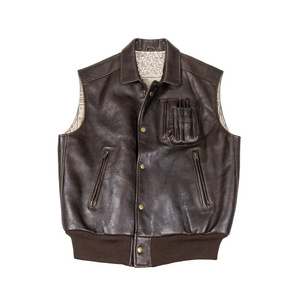 Top sale Your own logo New style Leather Vest Unique style Customer demand Low price Leather Vest