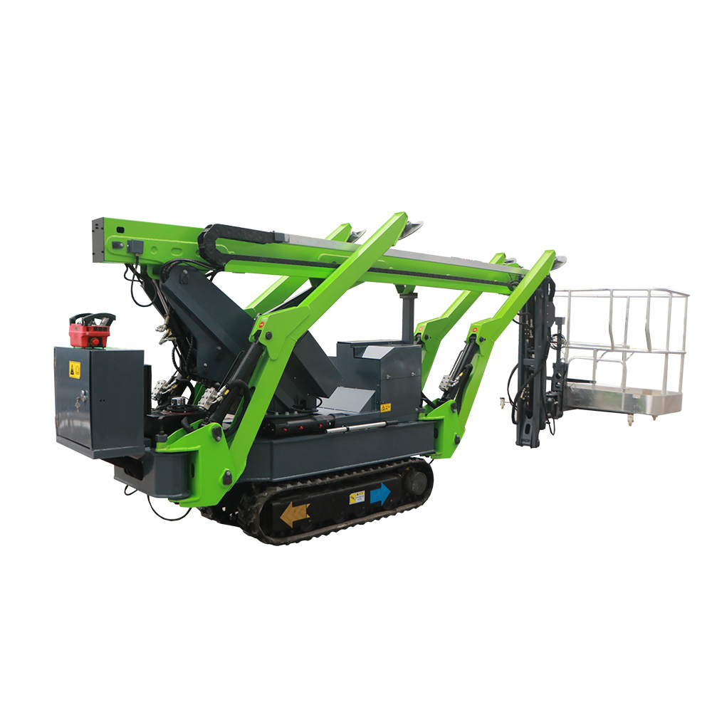 Small Electric Self Propelled Boom Lift Hydraulic Articulating Manlift Telescopic Cherry Picker