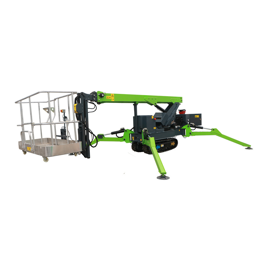 Small Electric Self Propelled Boom Lift Hydraulic Articulating Manlift Telescopic Cherry Picker