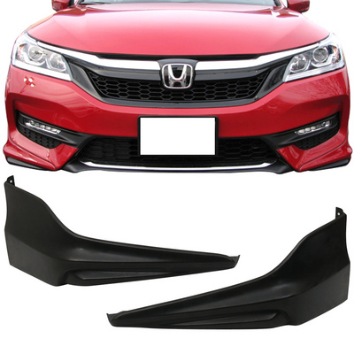 Unpainted PU HFP Style Front Bumper Lip Aprons Car Decoration For 2016-2017 Honda Accord Sedan