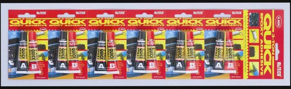 The Best Heat Resistance Epoxy Glue 3 Ton Quick 20g In Grey Color From ALTECO