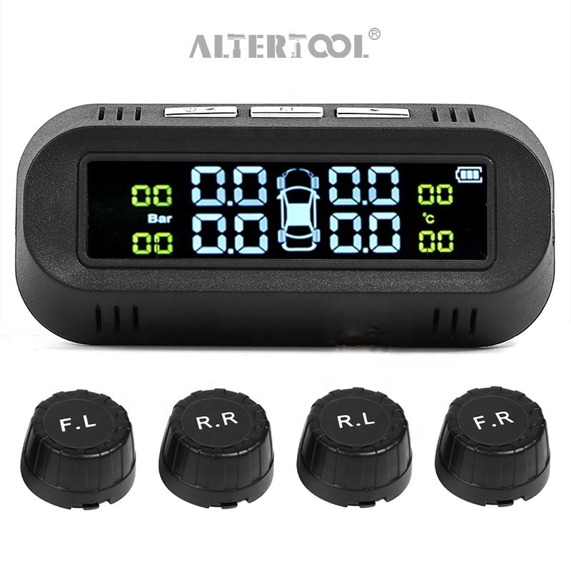 Tpms Solar High Quality Tire Pressure sensor monitor Tire Detection Air Pressure Monitor