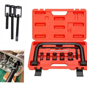 10 Pieces Valve Spring Compressor Kit Valve Stem Puller Vehicle Removal Tool Installation For Van Motorcycle Engine