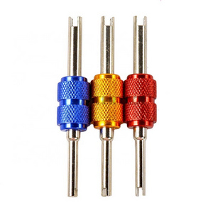 Aluminum Alloy Color Car Air Conditioning Tire Valve Core Wrench Double-headed Installation Tire Removal Tool